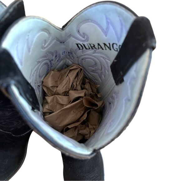 Durango Suede / Leather Cowgirl Boot in Black Size 6.5M
Made in USA - Picture 3 of 6